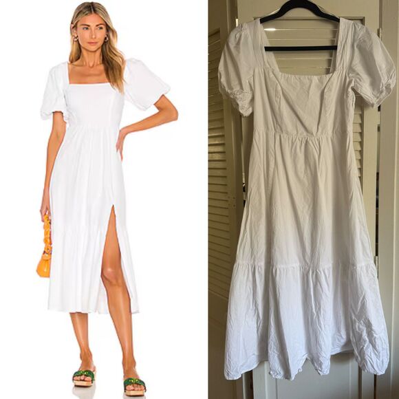 Astr The Label White Midi Dress - Picture 1 of 7